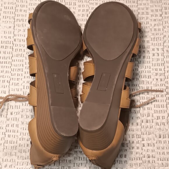 Brash women's lace up ankle high gladiator sandals low wedge heel sz 12 - Picture 8 of 13